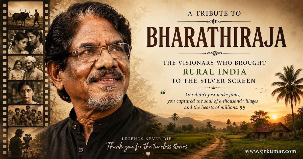 You are currently viewing Bharathiraja: The Filmmaker Who Brought the Soul of Rural India to the Silver Screen